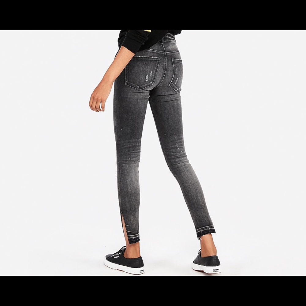 🆕Express Ankle High Rise Jean - Picture 7 of 8